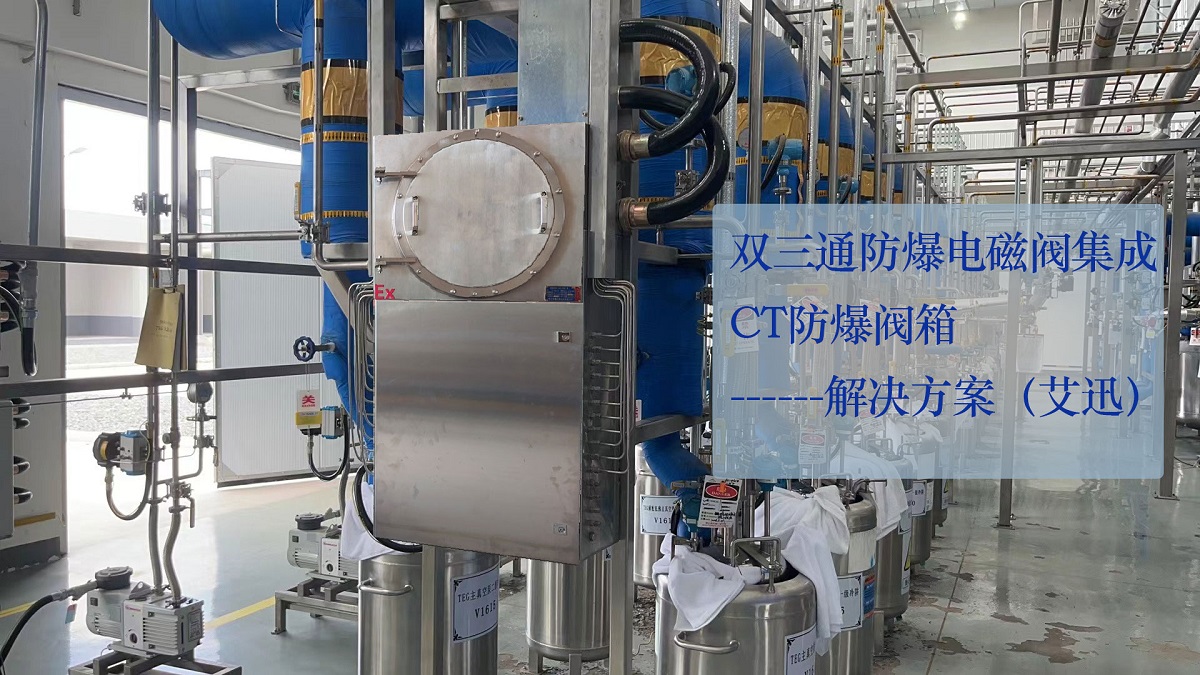 新材料項(xiàng)目雙三通防爆電磁閥CT防爆閥箱